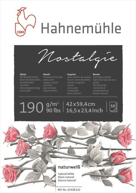 Hahnemühle Nostalgie sąsiuvinis su gėlių iliustracija