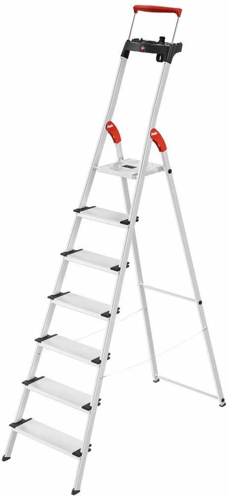 Hailo Buitinės kopėčios L85 ComfortLine / aliuminio / 7 pakopų 4007126023841