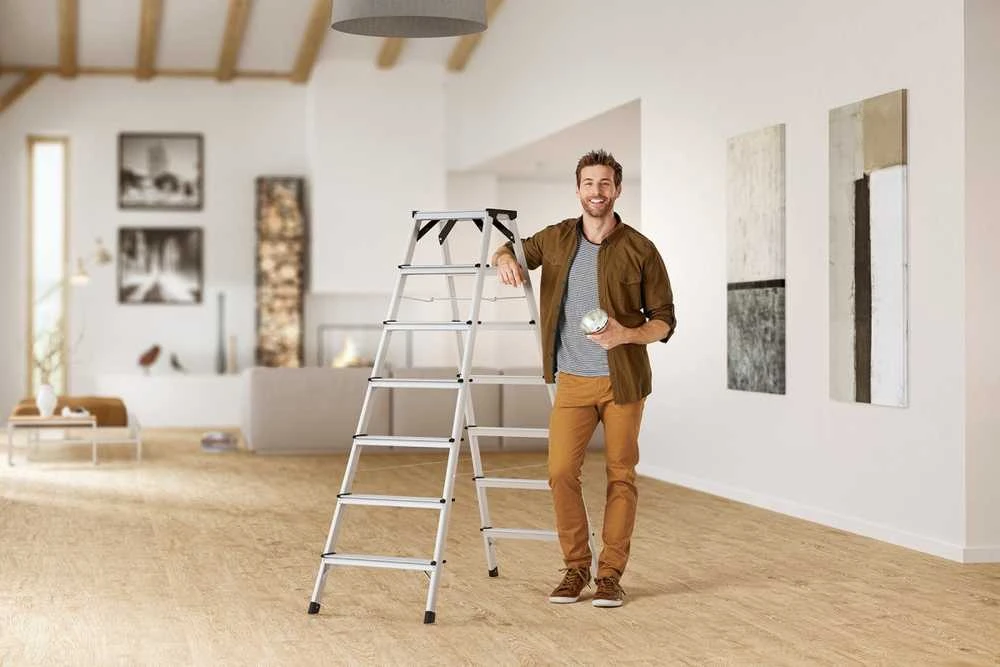 Hailo D60 StandardLine 2x7 laiptelių dvipusės kopėčios