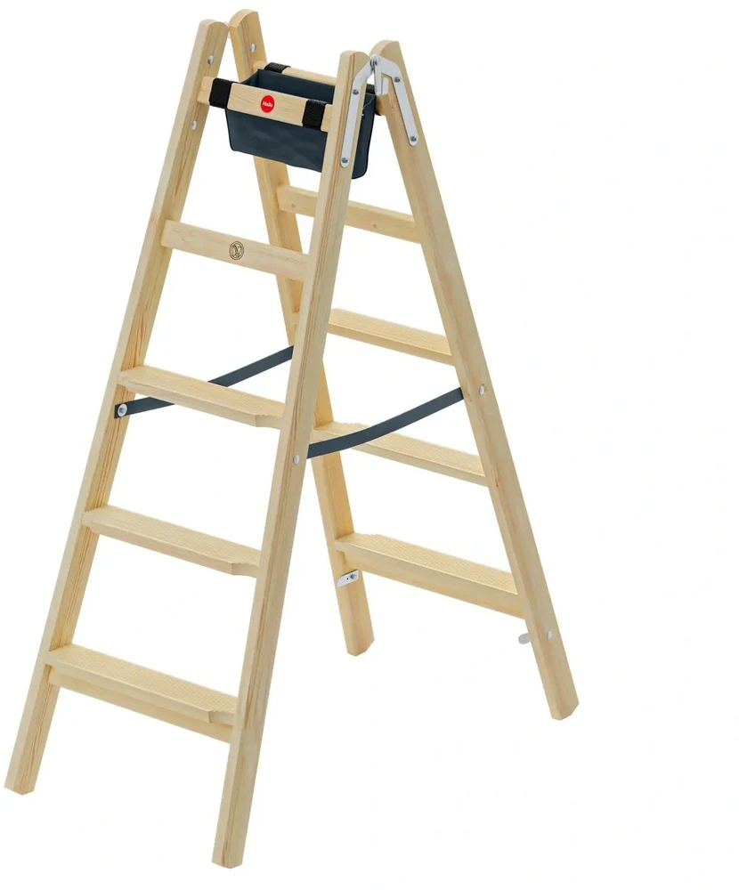 Hailo Double-sided stairs H77 ComfortLine / wooden / 2x5 steps