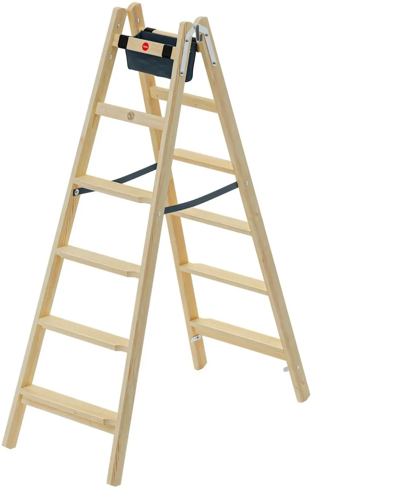 Hailo Double-sided stairs H77 ComfortLine / wooden / 2x6 steps