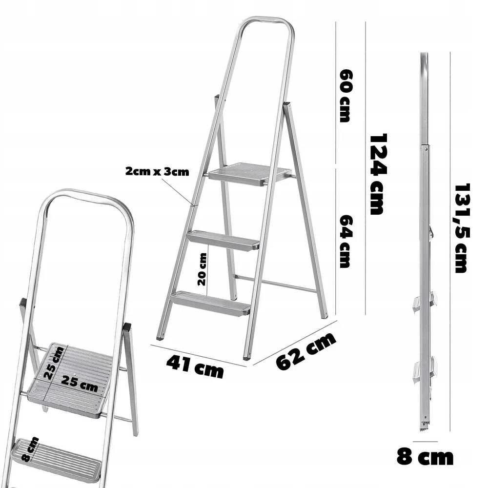 Trepes pakāpiens Hailo, 116 cm