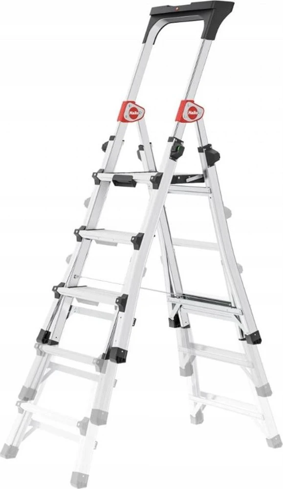 Hailo aliumininės teleskopinės kopėčioa TL100 Topline, 5 pakopos, 150kg