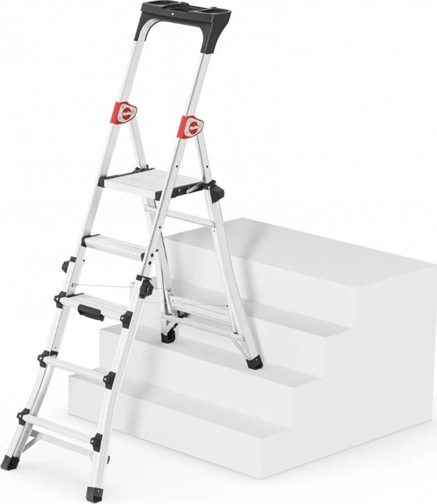 Hailo aliumininės teleskopinės kopėčioa TL100 Topline, 5 pakopos, 150kg