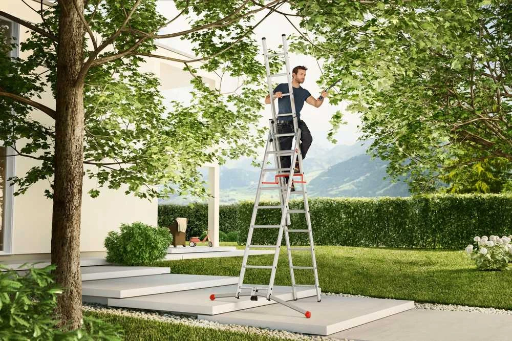 Hailo HAILO S100 Hailo ProfiLOT kopėčios, kombinuojamos, aliumininės / 2x9+1x8 laipteliai 039309507