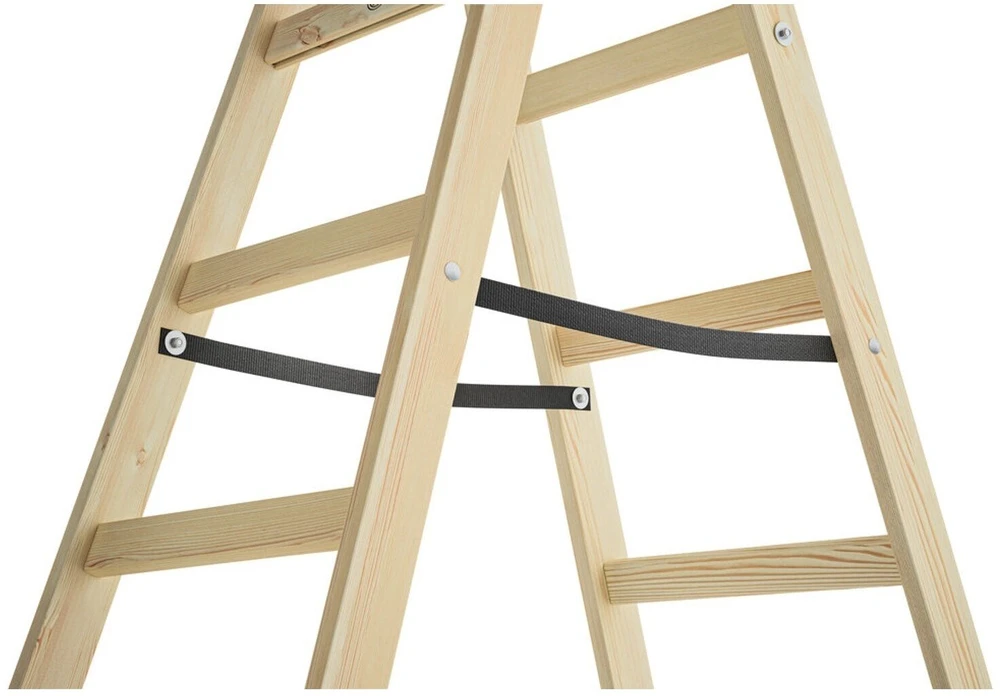 Hailo dvipusės kopėčios H40 StandardLine / medinės / 2x6 pakopų