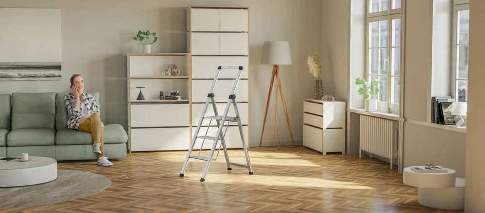Hailo DK40 BasicLine Design 3-Step Ladder