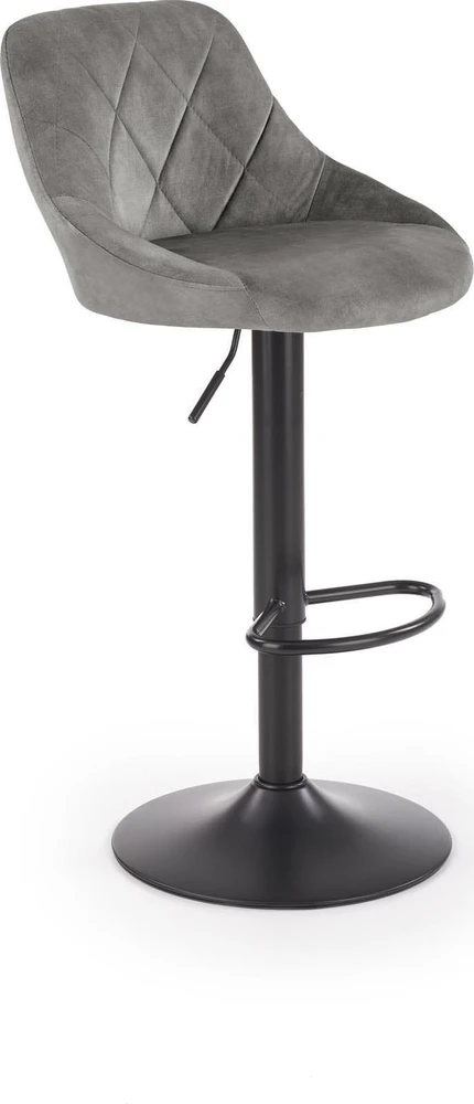 Baro kėdė Halmar H101, 47 x 45 x 84-106 cm, pilka