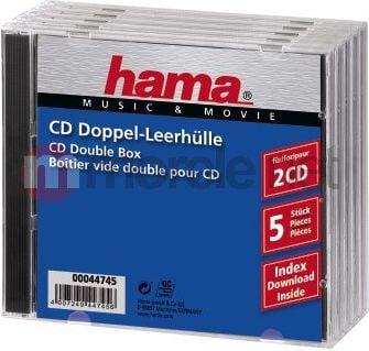 Hama CD-BOX 5 vnt. dviguba (447450000)