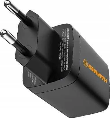 Įkroviklis Hammer Įkroviklis Sieciowa Hammer 30W Pd Usb Typ-C Rapidcharge Duo