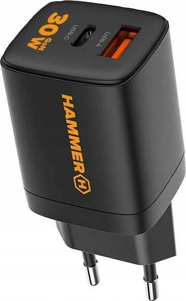 Įkroviklis Hammer Įkroviklis Sieciowa Hammer 30W Pd Usb Typ-C Rapidcharge Duo