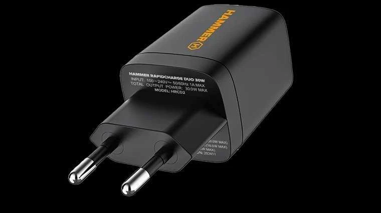Įkroviklis Hammer Įkroviklis Sieciowa Hammer 30W Pd Usb Typ-C Rapidcharge Duo