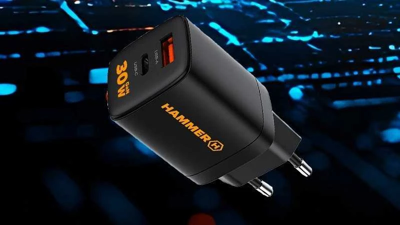 Įkroviklis Hammer Įkroviklis Sieciowa Hammer 30W Pd Usb Typ-C Rapidcharge Duo