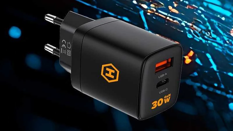 Įkroviklis Hammer Įkroviklis Sieciowa Hammer 30W Pd Usb Typ-C Rapidcharge Duo
