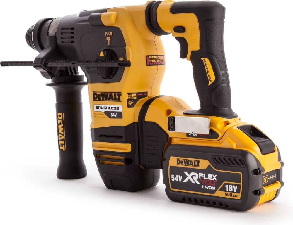 Perforatorius DeWalt DCH333X2-QW; 3,5 J; SDS-plus; 54 V; 2x9,0 Ah akum.