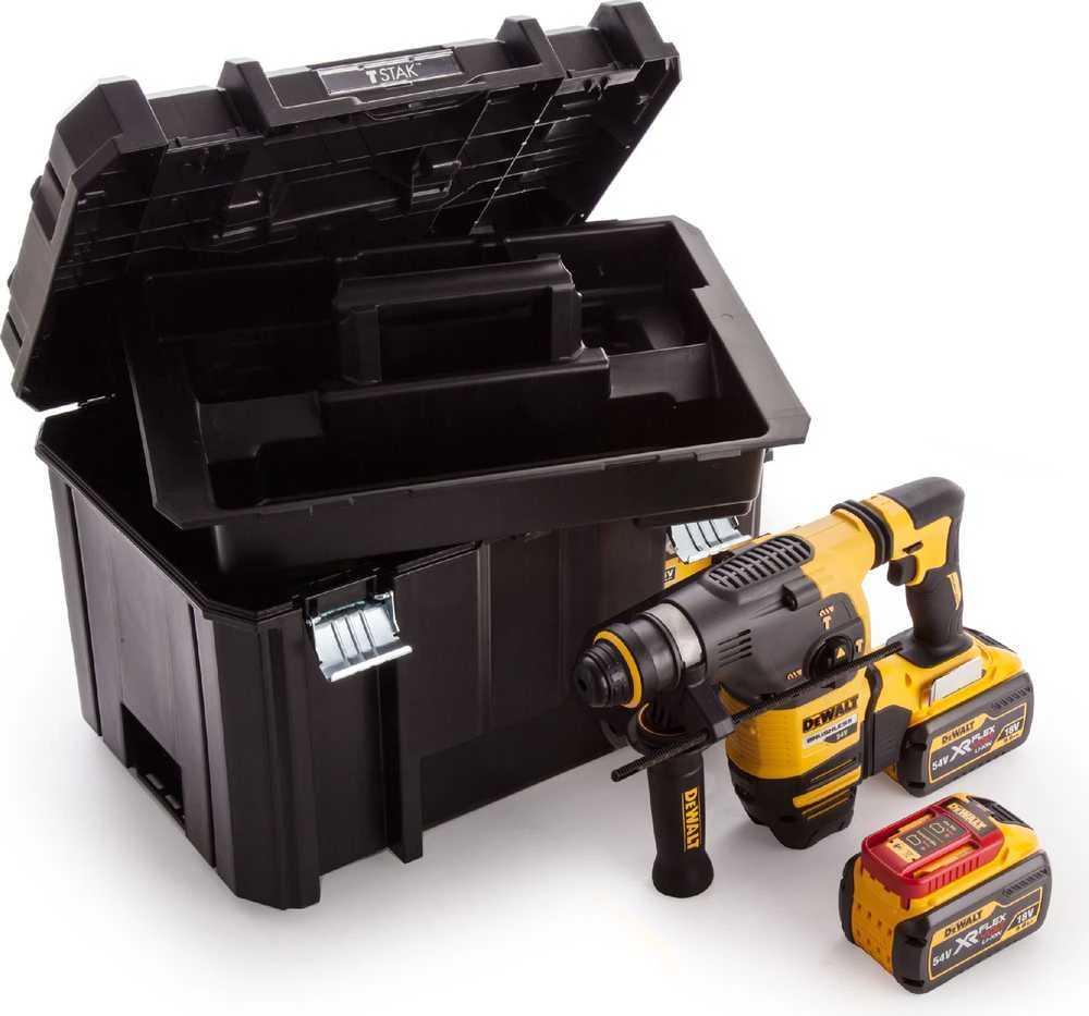 Perforatorius DeWalt DCH333X2-QW; 3,5 J; SDS-plus; 54 V; 2x9,0 Ah akum.