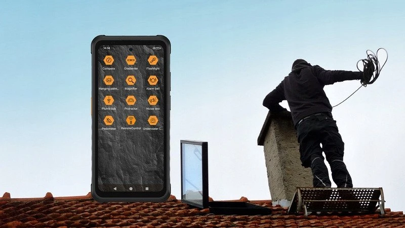 Išmanusis telefonas MyPhone Hammer Iron 6 5G, 6/128GB, juodas