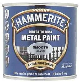 Hammerite Smooth sidabriniai dažai 0,25l metalui