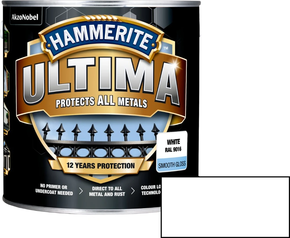 Hammerite PAINT ULTIMA SMOOTH Baltas 2.2L