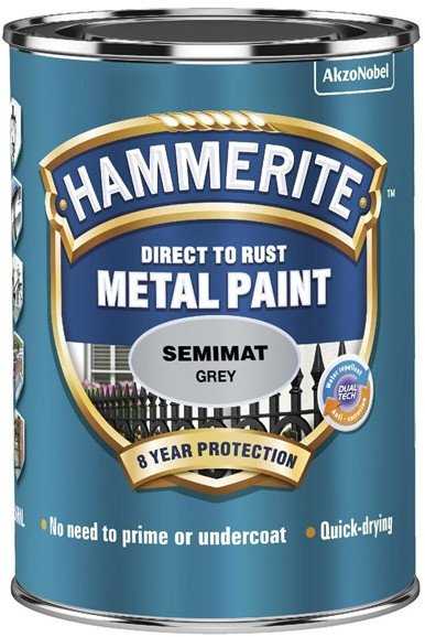 Hammerite Silkemat - pilka - 750 ml.