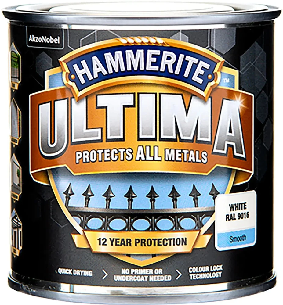 Hammerite Ultima Farba do metalu - Baltas - RAL 9016 - 250 ml. (5361503)