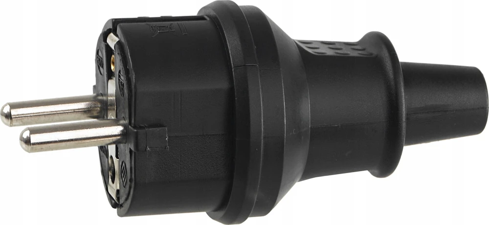 HAND Wtyczka ip44, 2p+su, 16a, juoda