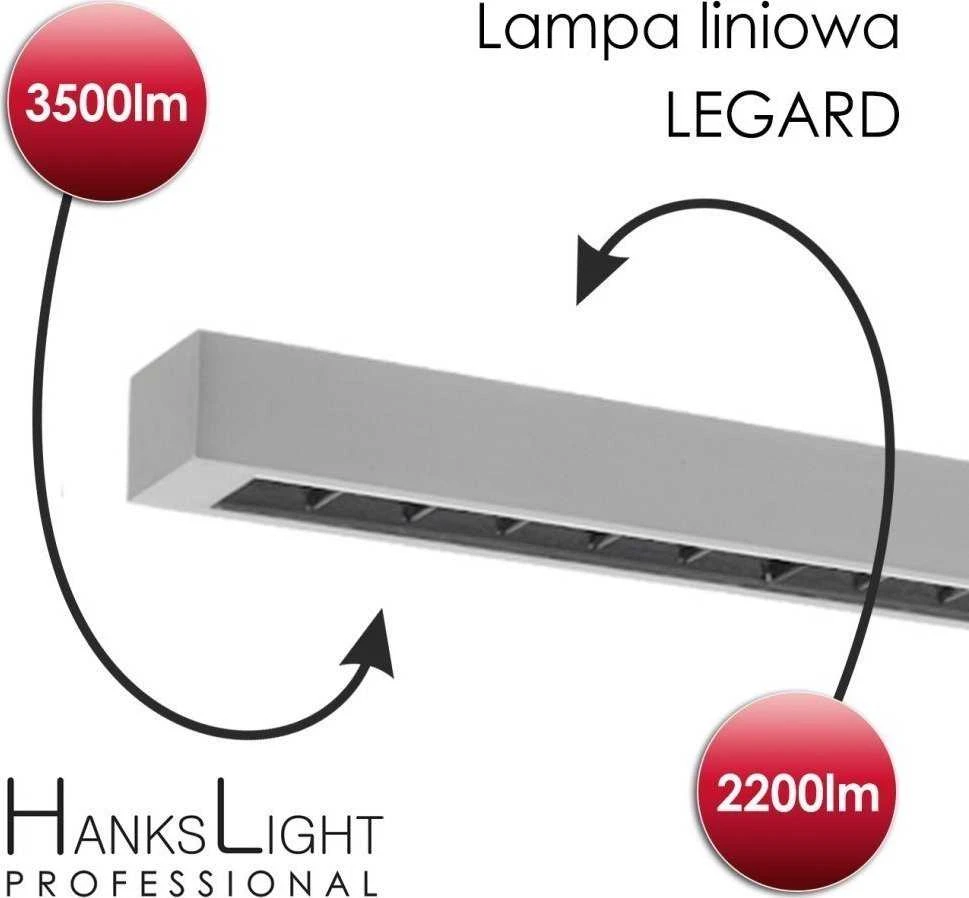 HanksLight Grindų lempa LED stovi lempa, aliuminis, 1200*2146mm, aukštyn 21W/žemyn36W, 4000K