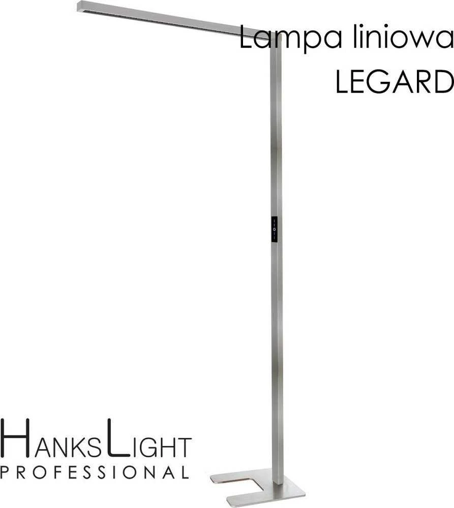 HanksLight Grindų lempa LED stovi lempa, aliuminis, 1200*2146mm, aukštyn 21W/žemyn36W, 4000K