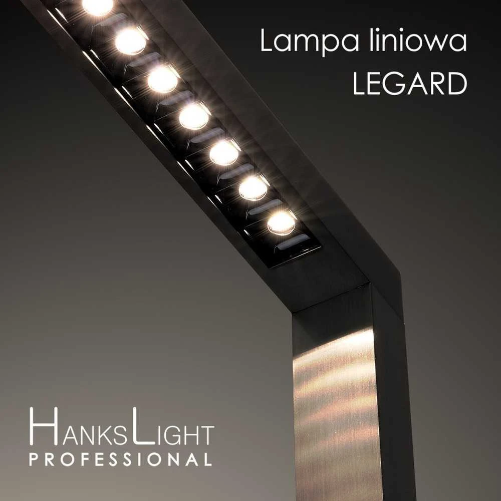 HanksLight Grindų lempa LED stovi lempa, aliuminis, 1200*2146mm, aukštyn 21W/žemyn36W, 4000K