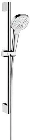 Hansgrohe Croma Select E Vario dušo komplektas 650 mm, EcoSmart 9l/min, 3 srovės, baltas/chromas
