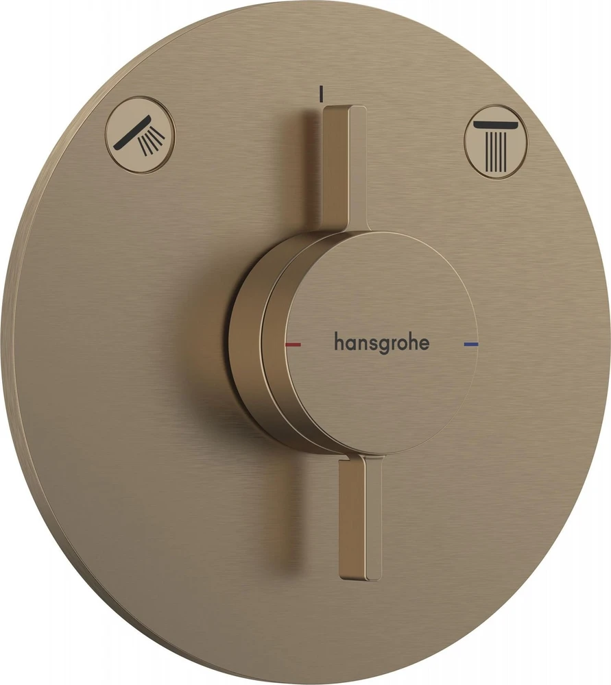 Hansgrohe DuoTurn S Maišytuvas su 2 išvadais, įmontuojamas, Spalva šlifuota bronza