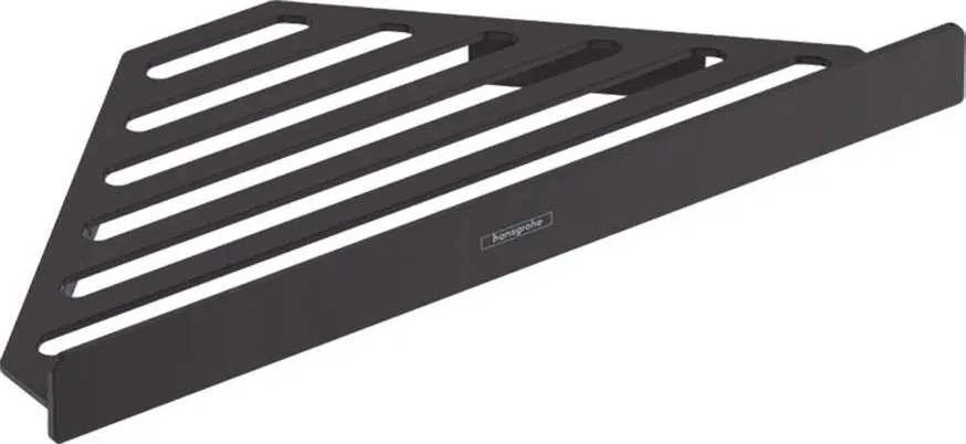 Kampinė lentyna dušui Hansgrohe AddStoris 41741670, juoda matinė