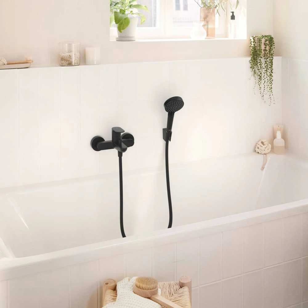 Hansgrohe Rebris vonios maišytuvas, matinis juodas