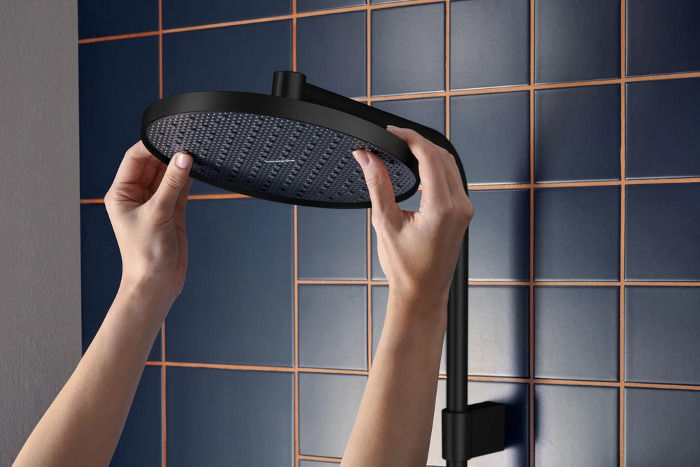 Hansgrohe DUŠO KOMPLEKTAS ACTIVERA S HG ECOSMART Juodas