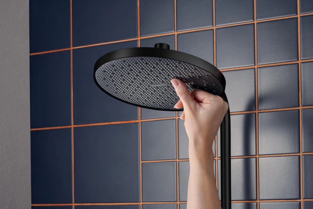 Hansgrohe DUŠO KOMPLEKTAS ACTIVERA S HG ECOSMART Juodas