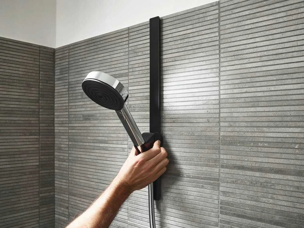 Universalus sieninis laikiklis Hansgrohe WallStoris 27902670, juodas matinis