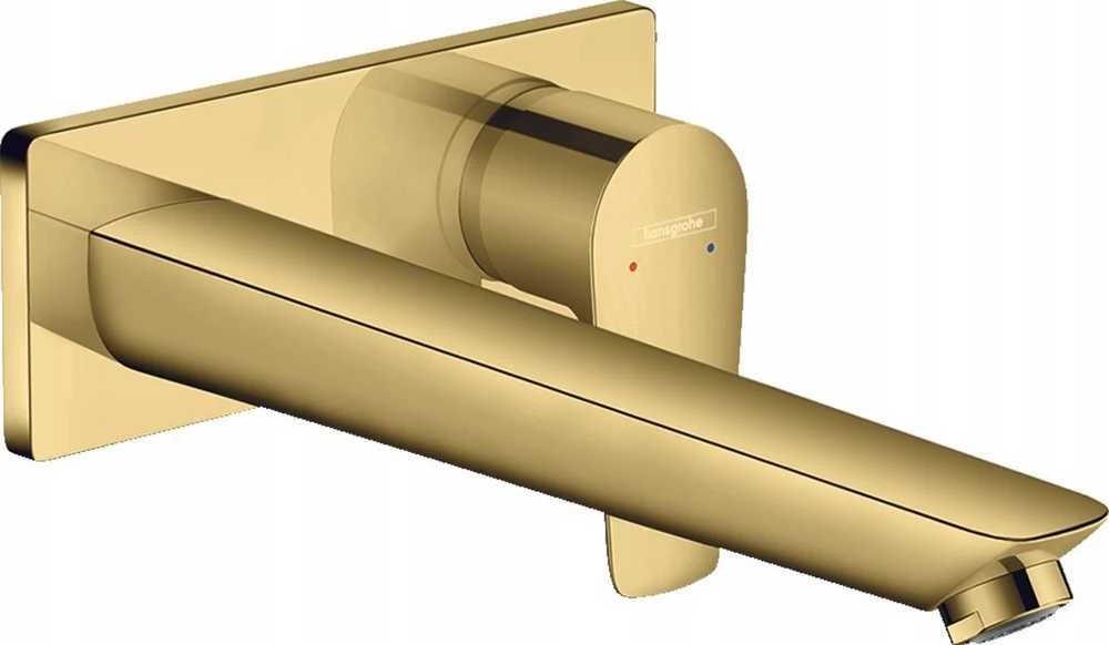 Hansgrohe HG Talis E 2-H HV sieninis maišytuvas - 225 mm snapelis, poliruoto aukso spalvos