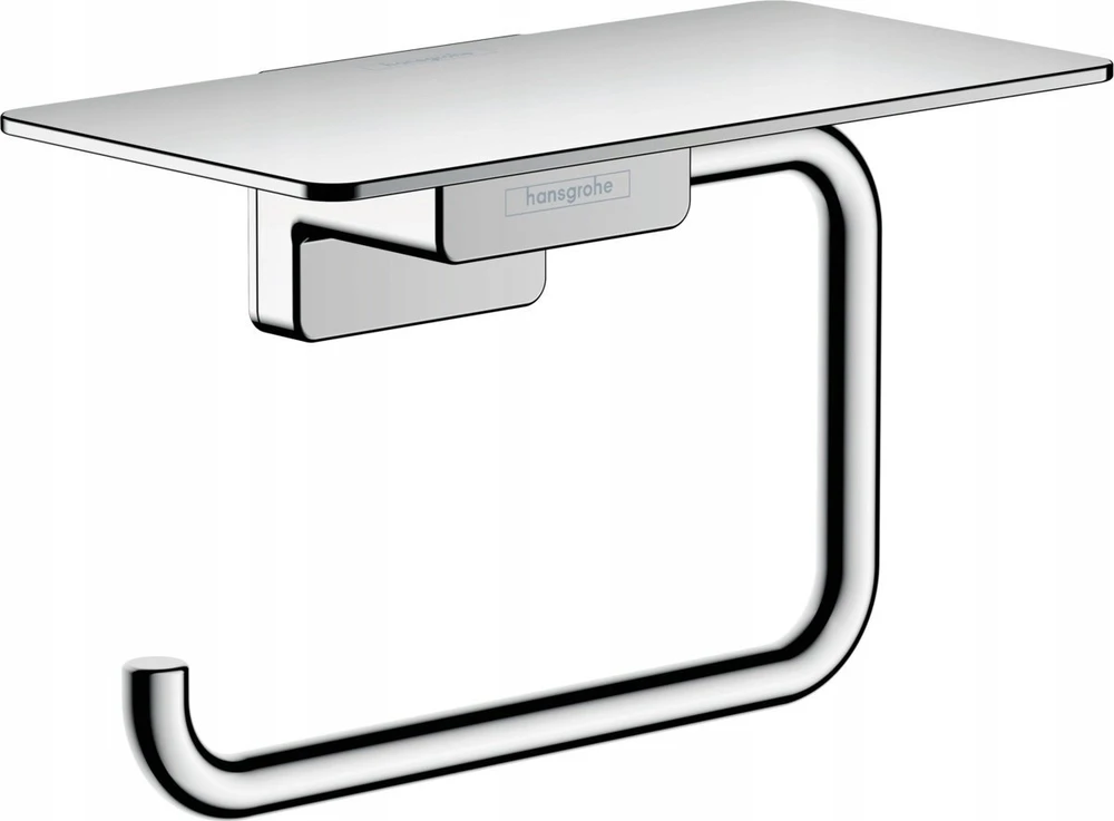 Tualetinio popieriaus laikiklis su lentynėle Hansgrohe AddStoris 41772000, chromo