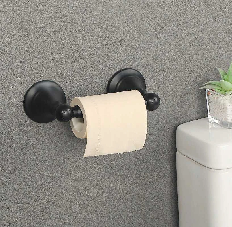 Hansgrohe WallStoris wc popieriaus laikiklis su lentynėle, matinis juodas