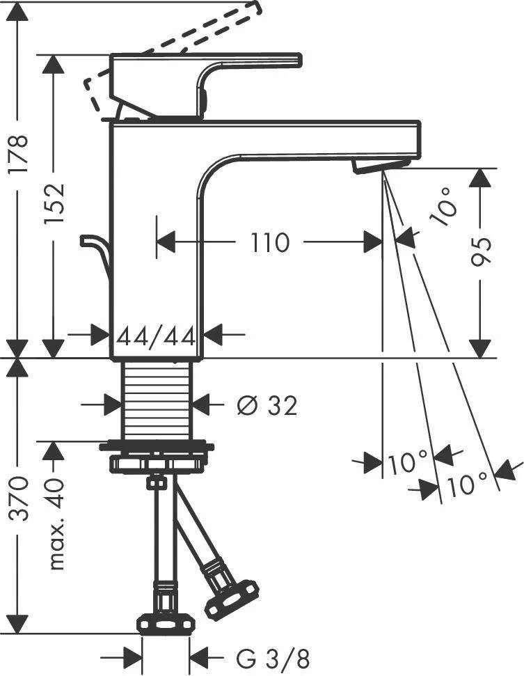 Praustuvo maišytuvas Hansgrohe Vernis Shape 71561000