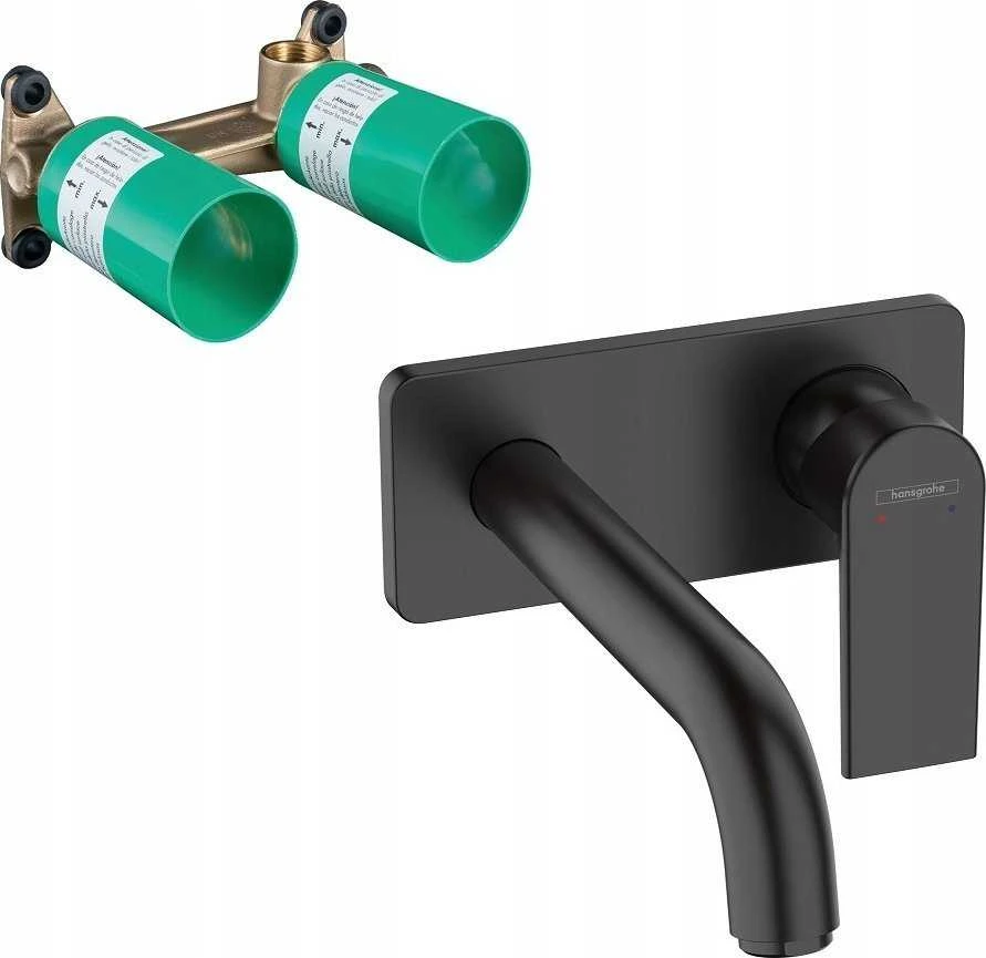 Potinkinis praustuvo maišytuvas Hansgrohe Vernis Shape, 71578670, juodas matinis