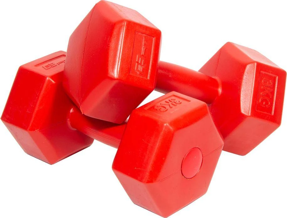 Enero Hantelių rinkinys EB Fit, 2x3kg, raudonas