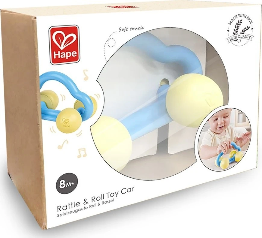 Hape HAPE barškantis ir besisukantis žaislinis automobilis, E0071A