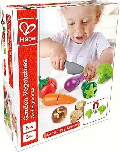HAPE Žaislinis rinkinys Sodo daržovės, E3161B