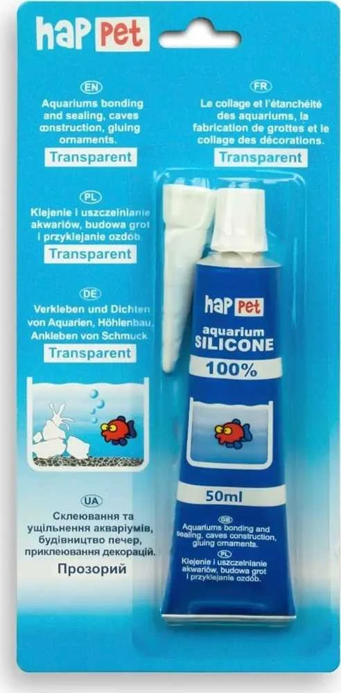 Happet Akvariumo silikonas skaidrus 60ml