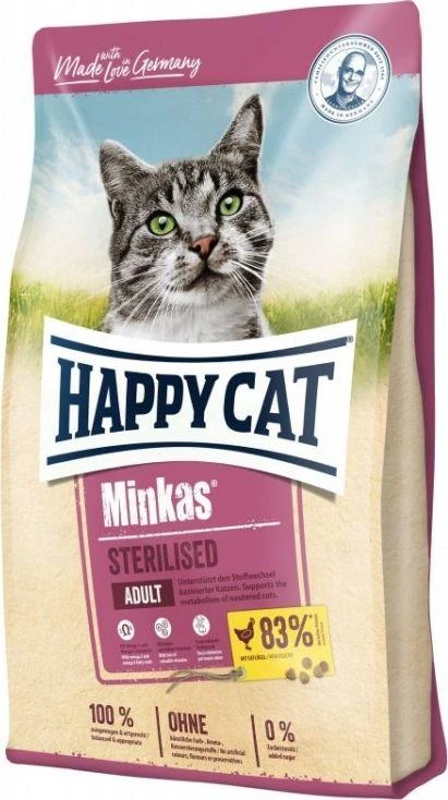 Happy Cat Minkas Sterilizuotas Geflügel (Paukštienė) 1,5kg