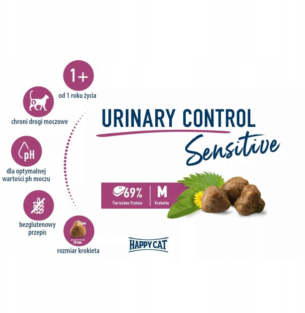 „Happy Cat Sensitive Urinary Control“ sausas maistas katėms, „Katei“, 10 kg