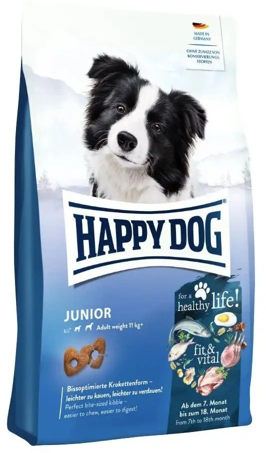 Happy Dog Fit&Vital Junior, sausas maistas, šuniukams, 7-18 miesięcy, 1kg