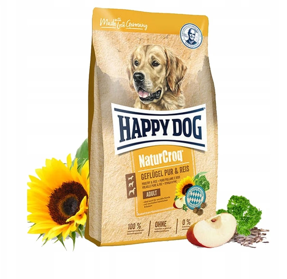 Happy Dog NATURCROQ Paukštiena/Ryžiai 11 kg