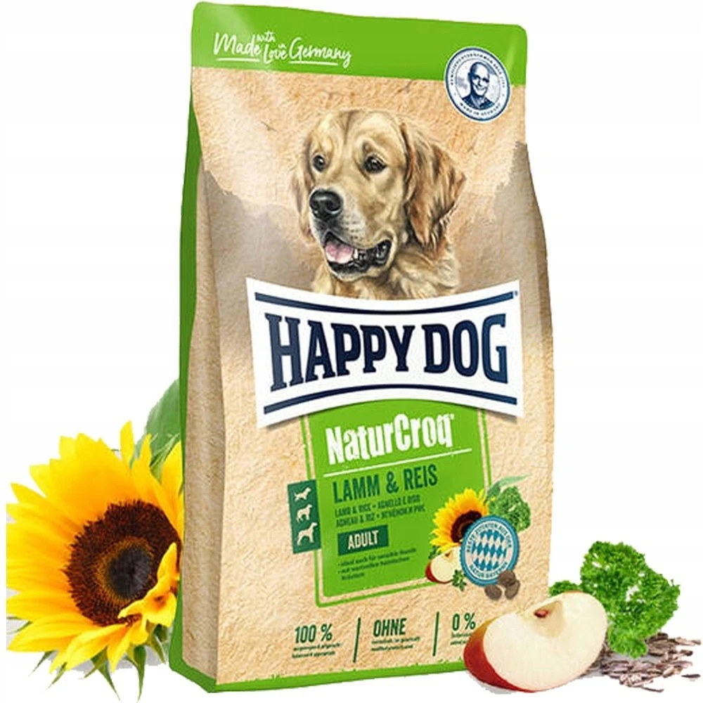 Happy Dog NaturCroq su ėriena ir ryžiais 11 kg